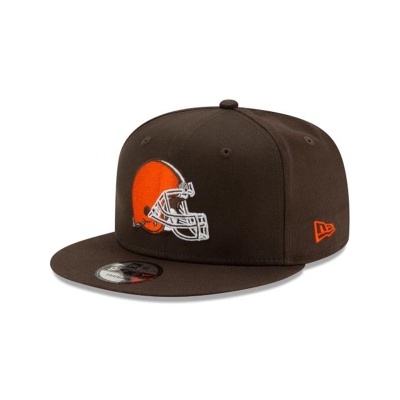 Brown Cleveland Browns Hat - New Era NFL Basic 9FIFTY Snapback Caps USA6147398